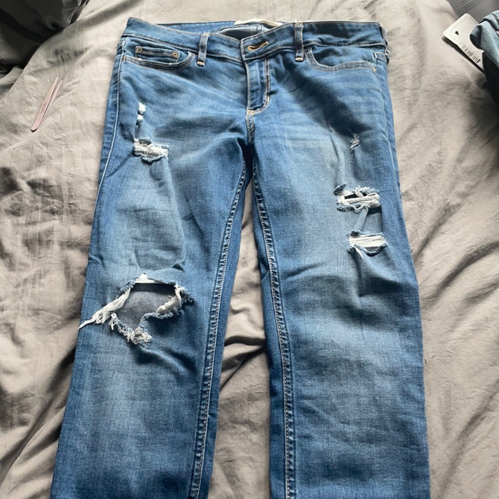 Blue Hollister Skinny blue jeans
